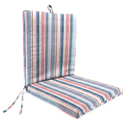 Kirkland's Distressed Stripe Outdoor Chair Cushion In Multi