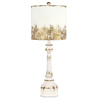 Kirkland's Distressed Table Lamp In Multi