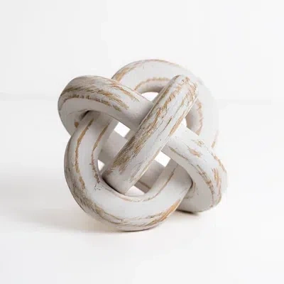 Kirkland's Distressed White Wooden Knot