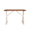 Kirkland's Distressed Whitewash Baxter Console Table In Multi