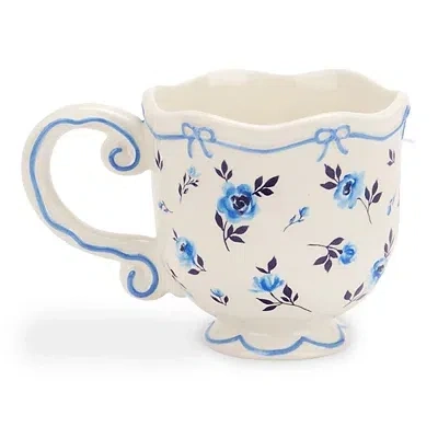 Kirkland's Ditsy Floral And Bows Scalloped Mug In Multi