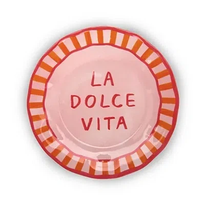 Kirkland's Dolce Vita Melamine Appetizer Plate In Pink