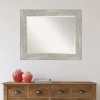 Kirkland's Dove Gray Scoop Frame Beveled Mirror In Gray