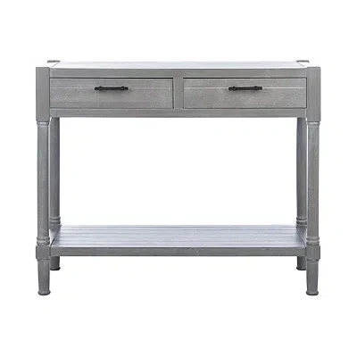 Kirkland's Dove Gray Turned Leg Rustic Console Table