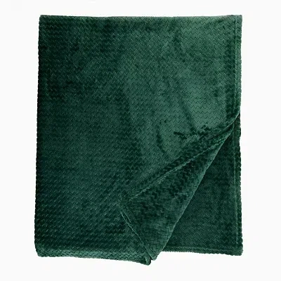 Kirkland's Dreamy Plush Throw In Green
