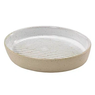 Kirkland's Drift Stoneware Soap Dish In White