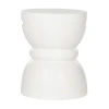 Kirkland's Drum Accent Table With Handles In White