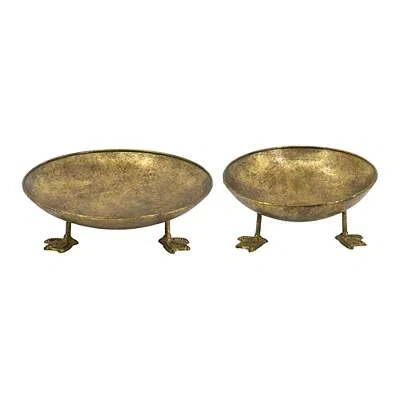 Kirkland's Duck Feet Trinket Dishes In Gold