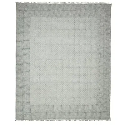Kirkland's Dune Geometric Flat Weave Area Rug In Blue