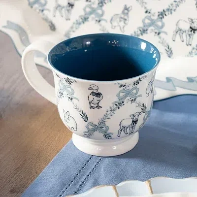 Kirkland's Easter Animals Toile Mug In Multi