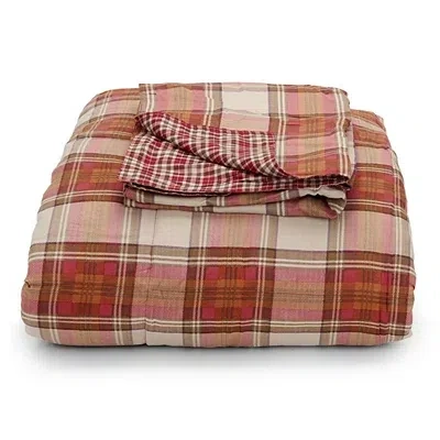 Kirkland's Eddie Bauer Edgewood Plaid 3pc Queen Comforter Set In Multi