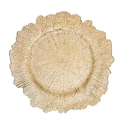 Kirkland's Elegance Starburst Chargers In Gold