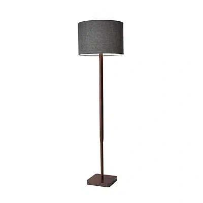 Kirkland's Ellis Walnut Wood Floor Lamp In Brown