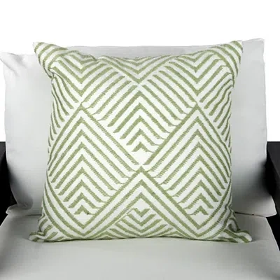 Kirkland's Embroidered Diamond Outdoor Pillow In Multi