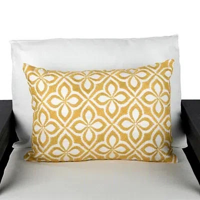 Kirkland's Embroidered Floral Outdoor Lumbar Pillow In Multi