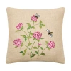 Kirkland's Embroidered Pink Clovers And Bees Pillow In Multi