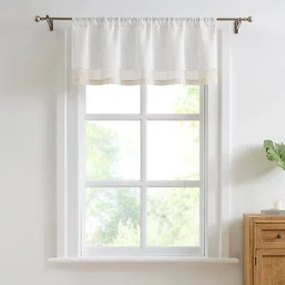 Kirkland's Embroidery Scalloped Valance In White