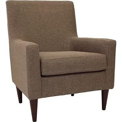 Kirkland's Emma Pecan Upholstered Accent Chair In Brown