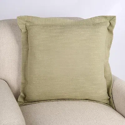 Kirkland's Emma Sage Flange Pillow In Green