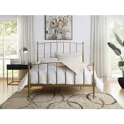 Kirkland's En Sun Modern Arch Full Bed Frame In Gold