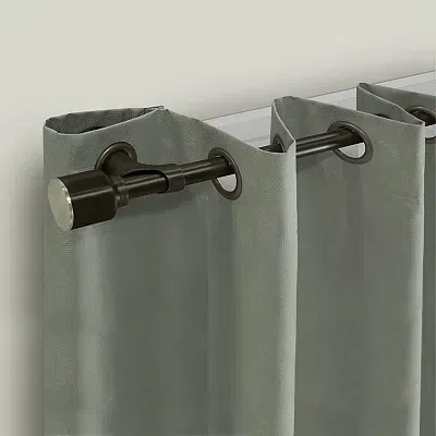 Kirkland's Espresso Metal Blackout Finial Curtain Rod