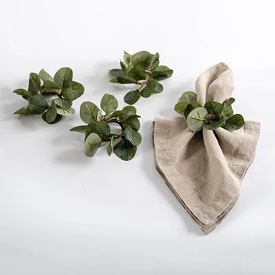 Kirkland's Eucalyptus Napkin Ring In Green