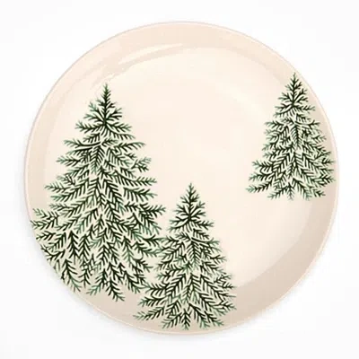 Kirkland's Evergreen Trees Embossed Salad Plate In Multi