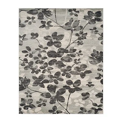 Kirkland's Everley Floral Rug In Gray