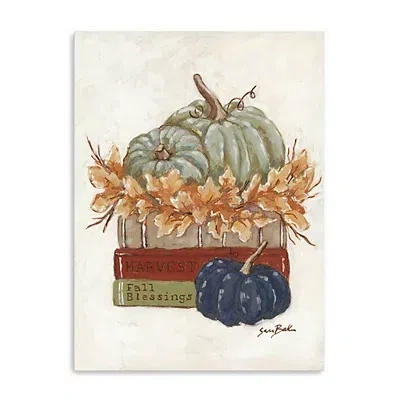 Kirkland's Fall Book Stack Canvas Art Print In Multi