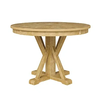 Kirkland's Farmhouse Dining Table In Brown