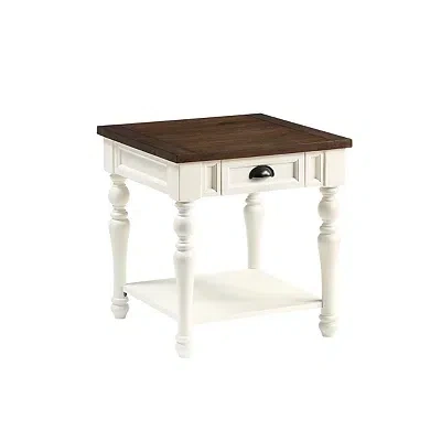 Kirkland's Farmhouse Wood Accent Table In Brown