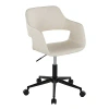 Kirkland's Faux Leather & Black Marshall Office Chair In Neutral