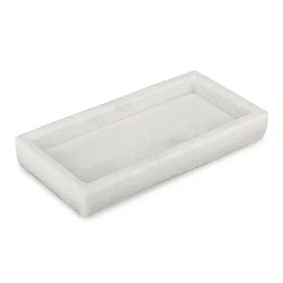 Kirkland's Faux Marble Rectangular Decorative Tray In White