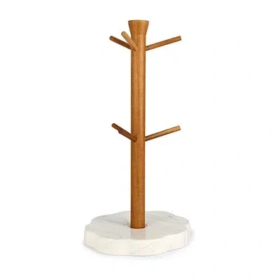 Kirkland's Faux Marble Scalloped Mug Holder In Multi