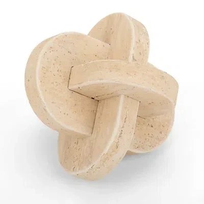 Kirkland's Faux Travertine Knot In Brown