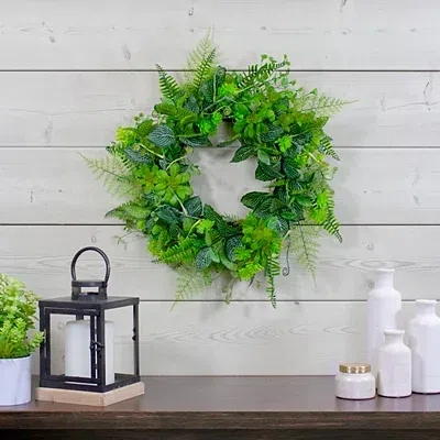 Kirkland's Fern Foliage Wreath In Green