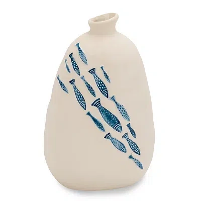 Kirkland's Fish Ceramic Vase In Multi