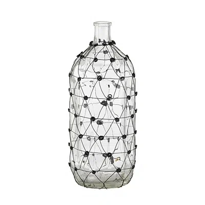 Kirkland's Fishnet Wire Wrapped Vase In Transparent