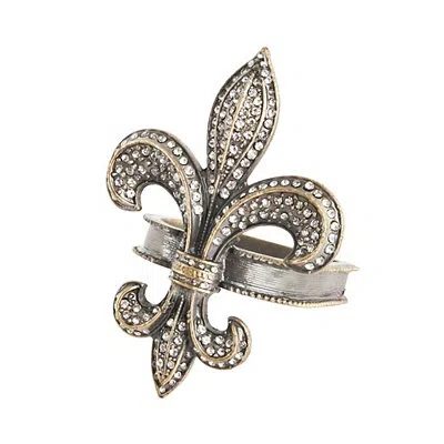 Kirkland's Fleur-de-lis Napkin Rings In Multi