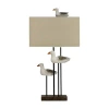 Kirkland's Floating Seagulls Table Lamp In Brown