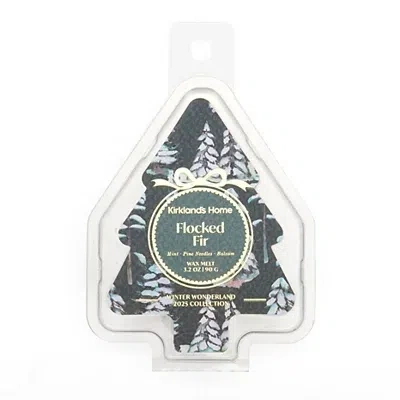 Kirkland's Flocked Fir Tree Shaped Wax Melts In Green