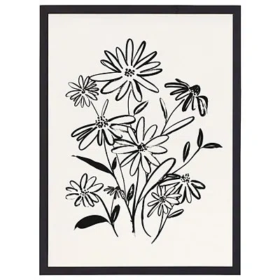 Kirkland's Floral Bouquet Framed Art Print In Black