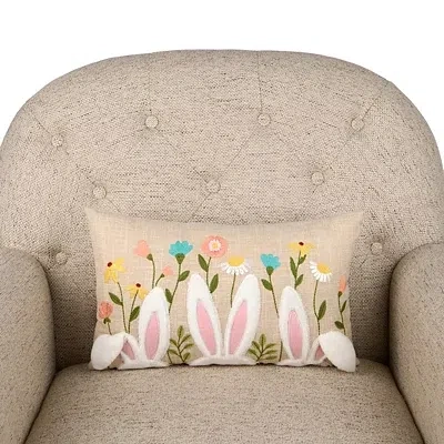 Kirkland's Floral Bunny Ears Lumbar Pillow In Multi