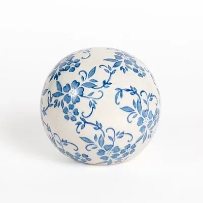 Kirkland's Floral Ceramic Orb In Multi