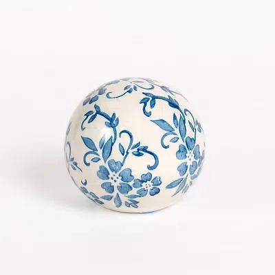 Kirkland's Floral Ceramic Orb In Multi