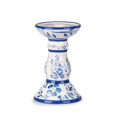 Kirkland's Floral Ceramic Taper Candle Holder In Multi
