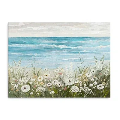 Kirkland's Floral Coast Canvas Art Print In Multi