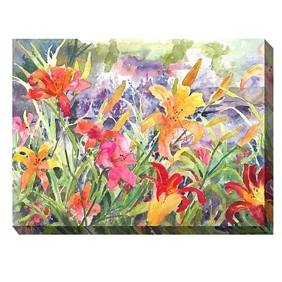 Kirkland's Floral Daylights Outdoor Canvas Art Print In Multi