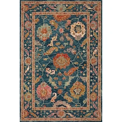 Kirkland's Floral Fernanda Wool Area Rug In Multi