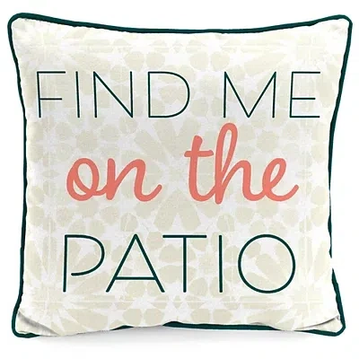 Kirkland's Floral Find Me On The Patio Outdoor Pillow In Multi